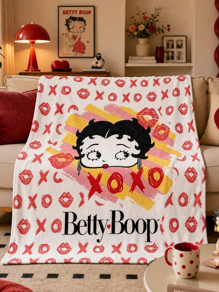 HARRY POTTER X Joivida 1pc Cartoon Flannel Thick Blanket - Soft, Warm & Anti-Shedding, Y2K Cute Pajama Style, Multiple Sizes Available, Suitable For Sofa, Bed & Napping