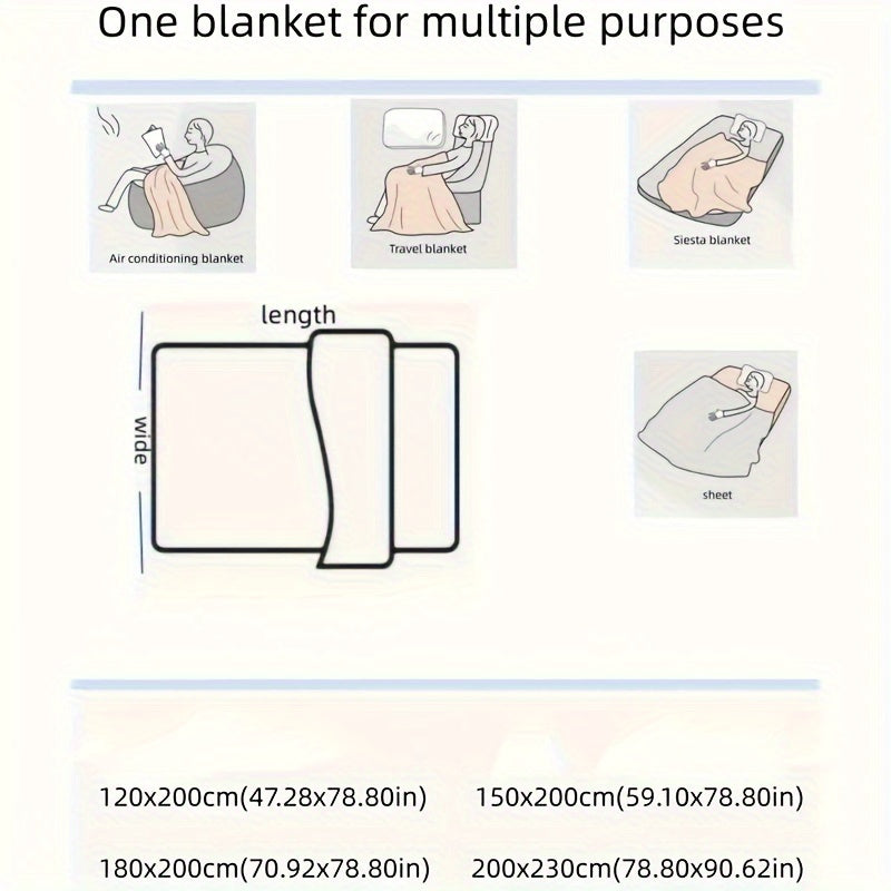 1pc of Luxurious Thickened Floral Flannel Coral Blanket, Soft, Warm, and Comfortable Bedding for Naps, Sofa Throw, Cover Blanket, Office Nap Blanket, Air-conditioned Blanket. Suitable for Sofas, Offices, Beds, Cars, Camping Trips, Home Decor